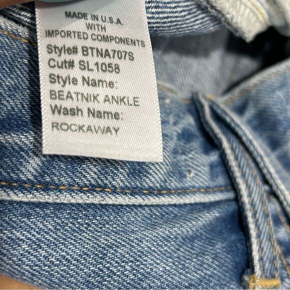 Revolve SLVRLAKE Beatnik High Waist Ankle Straight Leg Jeans sz 27 Rockaway blue - Picture 9 of 10